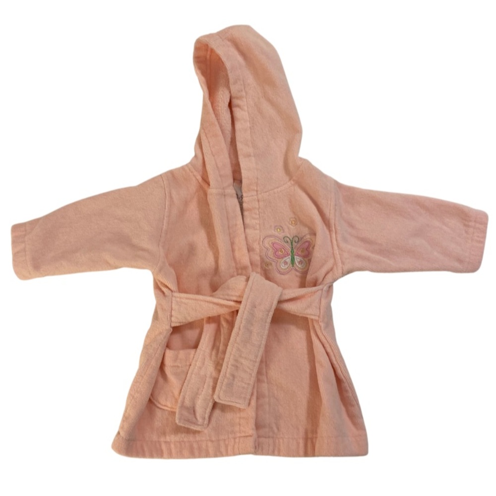 Spasilk Butterfly Pink Robe 0-9 months